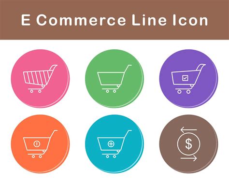 E Commerce Vector Icon Set 21427354 Vector Art At Vecteezy