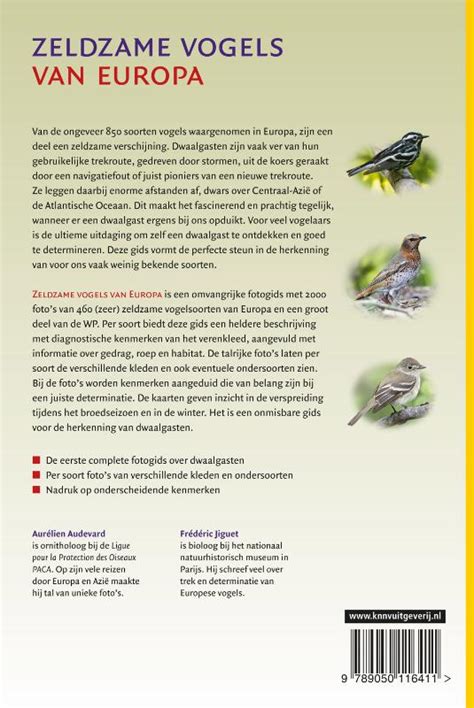 Vogelgids Zeldzame Vogels Van Europa Knnv Uitgeverij