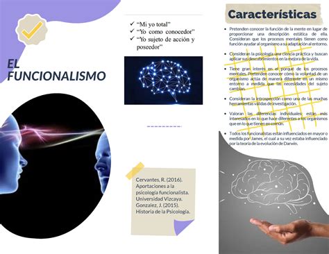 Triptico El Funcionalismo Introduccion A La Psicologia Utp Studocu