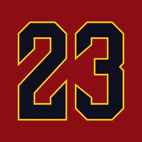 Premium Vector Vector Basketball And Baseball Sport Numbers 23 Jersey