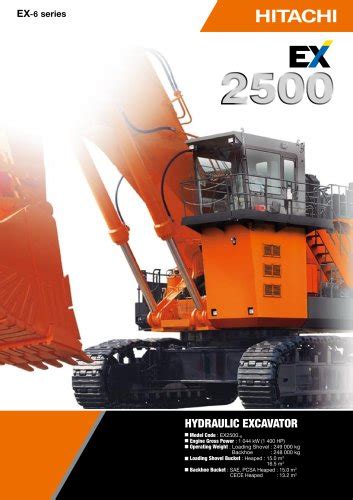 Ex2500 Hitachi Construction Machinery Pdf Catalogs Technical