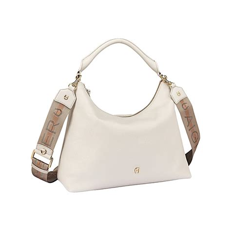 Zita Beuteltasche M Pearl White Taschen Special Offers Damen Aigner