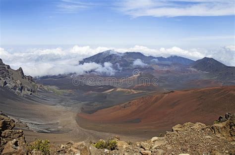 Haleakala Volcano or East Maui Volcano. Maui, Hawaii Stock Image ...