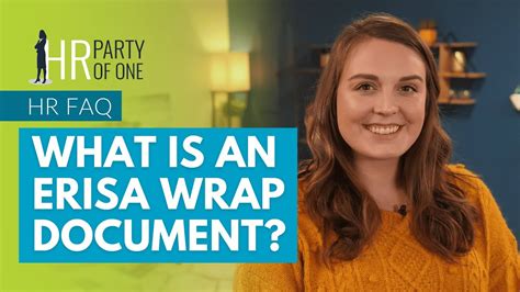 What Is An Erisa Wrap Document Youtube