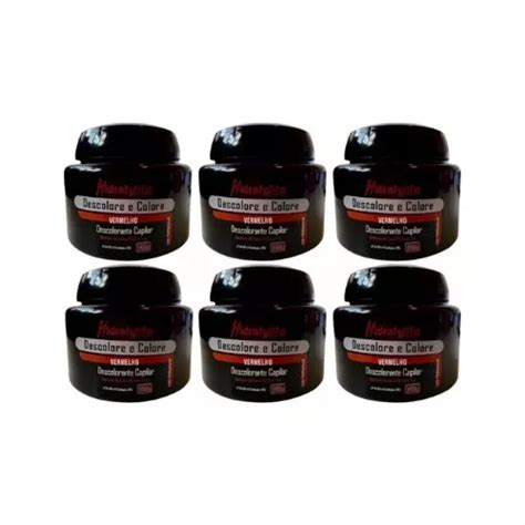 Kit P Descolore E Colore Vermelho G Hidraty Mairibel