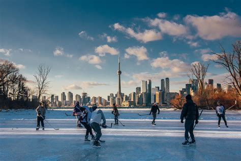 A game of shinny - Sunfish Cut, Toronto Islands : r/hockey