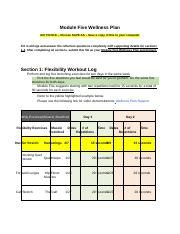 Wellness Plan Flexibility Strength Activity Logs Course Hero