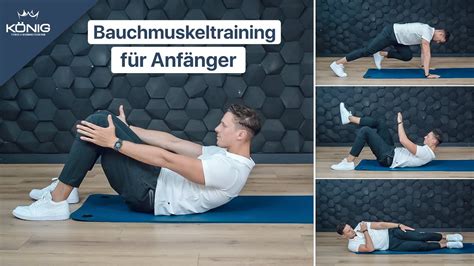 3 Minuten Bauchmuskeltraining Für Anfänger 5 Einfache Übungenohne Geräte Youtube