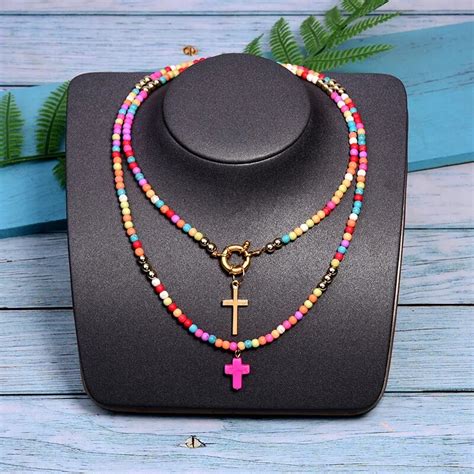 Maan Meisje Cm Lange Cross Hanger Ketting Voor Vrouwen Fashion Kleur