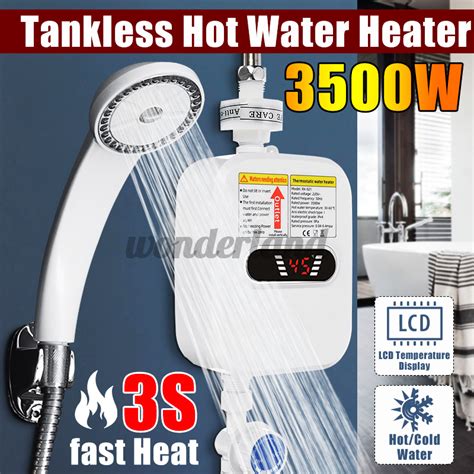 3500W Mini Instant Electric Tankless Hot Water Heater Shower Bathroom Faucet Shopee Philippines