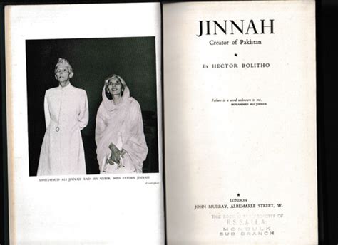 Book John Murray Jinnah Creator Of Pakistan 1954