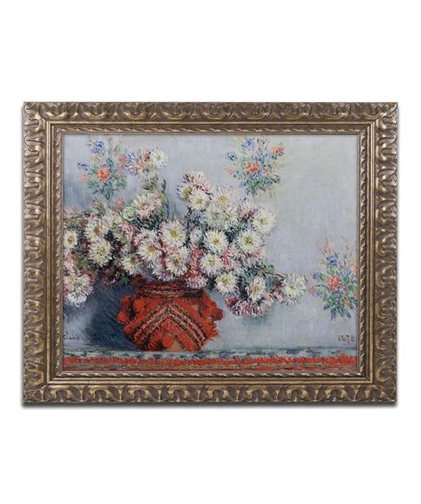 Monet Chrysanthemums Wall Art Floral Art Canvas Canvas Art