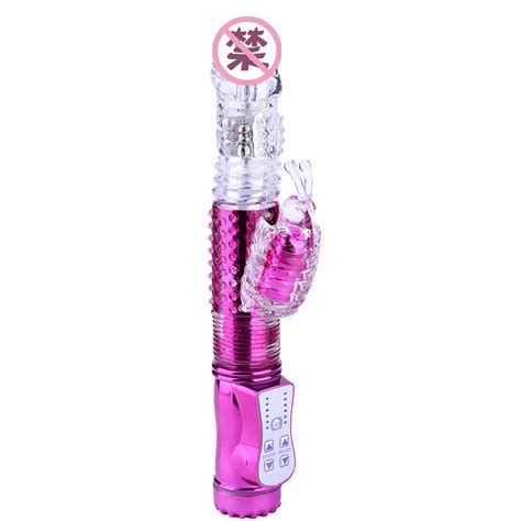 Vibrador De Conejo Giratorio De Empuje De Doble Motor Consolador Anal