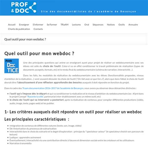 Quel Outil Pour Mon Webdoc Doctice Pearltrees