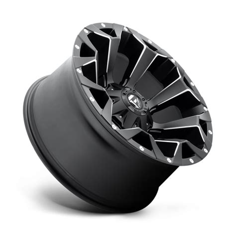 Alloy Wheel D546 Assault Matte Black Milled Fuel