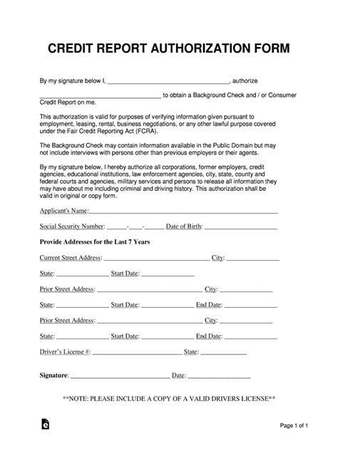 Credit Report Authorization Form Fill Out Sign Online Dochub