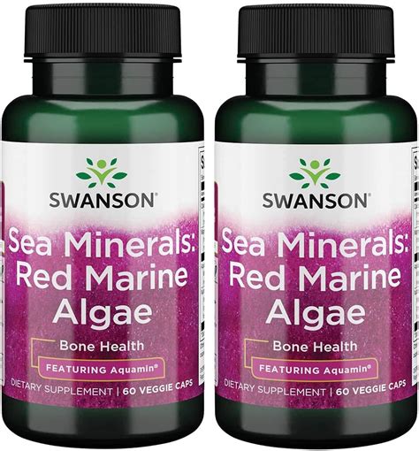 Amazon Swanson Aquamin Sea Minerals Red Mineral Algae 60 Veg