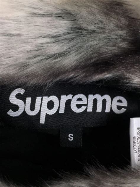 Supreme Aw Faux Fur Reversible Hooded Jacket S