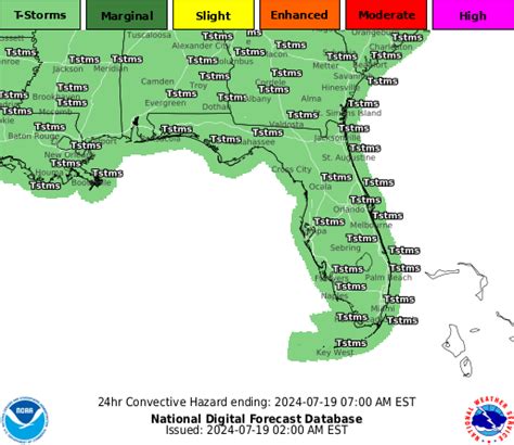 NOAA Graphical Forecast for Southeast