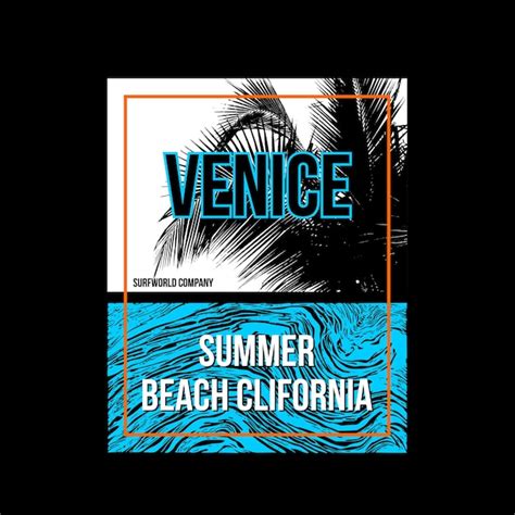 Premium Vector Venice Summer Beach California Vintage Fashion