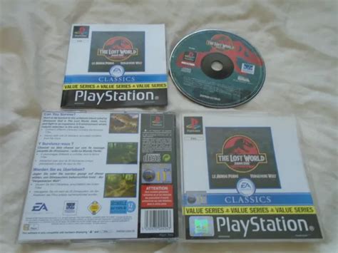 THE LOST WORLD Jurassic Park PS1 COMPLETE Sony Playstation Rare