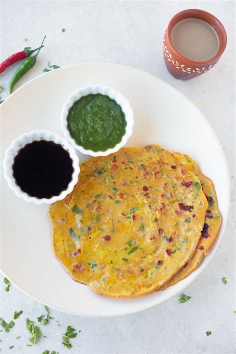 Besan Chilla Savory Gram Flour Pancakes Piping Pot Curry