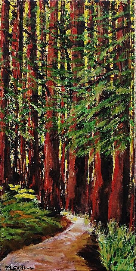 Redwoods Majestic 1 Painting By Mike Caitham