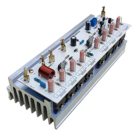 Placa Para Amplificador W Rms Ohms Mono Dissipador