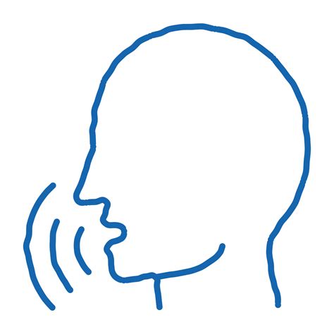 Human Voice Control doodle icon hand drawn illustration 19478365 Vector Art at Vecteezy