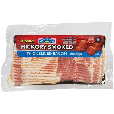 Hill Country Fare Hickory Smoked Thick Sliced Bacon 16 Oz Joe V S