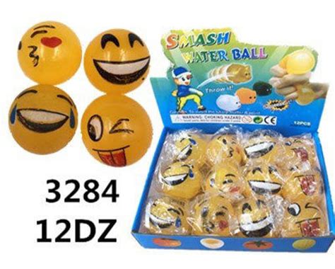 ABC Trading Wholesale. Emoji Splat Ball 12 dz