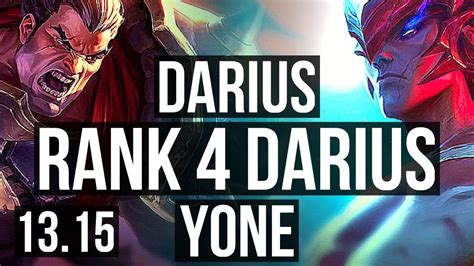 Darius Vs Yone Top Rank Darius Solo Kills Games