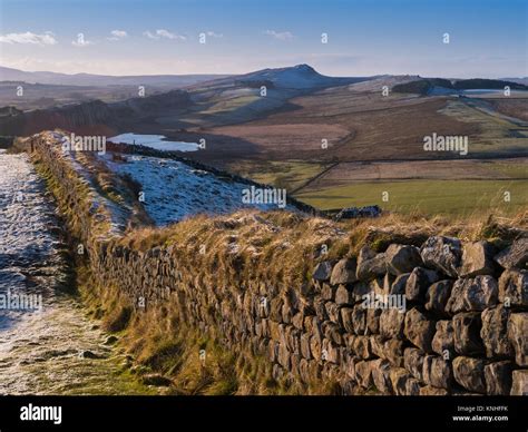 Hadrian's Wall, also called the Roman Wall, Picts' Wall, or Vallum Stock Photo: 168186471 - Alamy