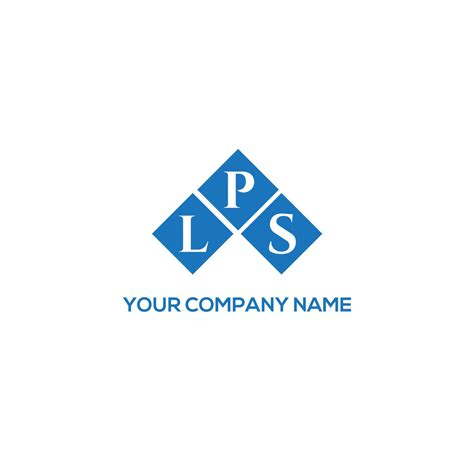 Lps Letter Logo Design On White Background Lps Creative Initials