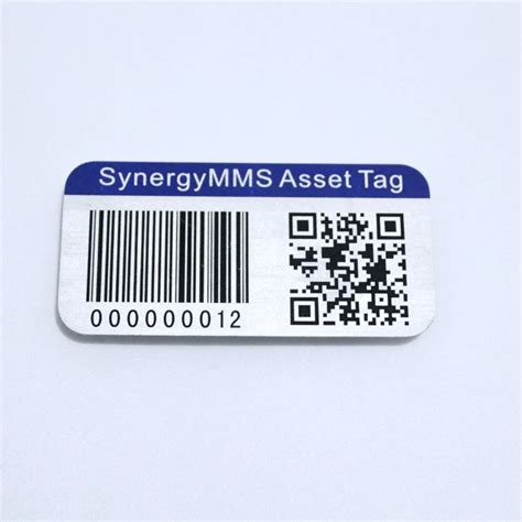 Custom Asset Tags For Equipment Anodized Aluminum Barcode Serial