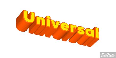 Universal Word Animated GIF Logo Designs