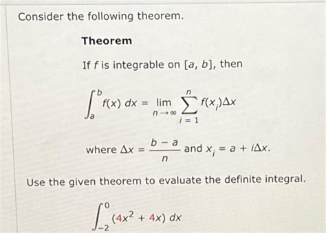 Solved Consider The Following Theorem Theorem If F Is Chegg