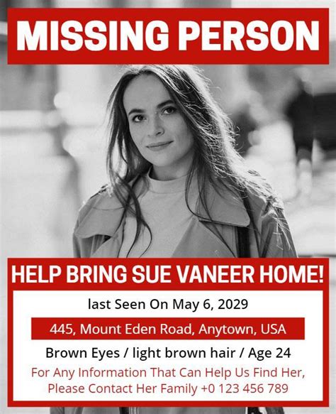 missing person flyer templates  alerts notices rewards