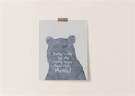 Teddy Bear Picnic Printable Instant Download - Etsy