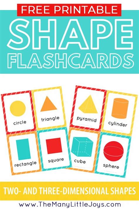 Free Printable Shape Flashcards 11 Creative Ways To Use Them Artofit