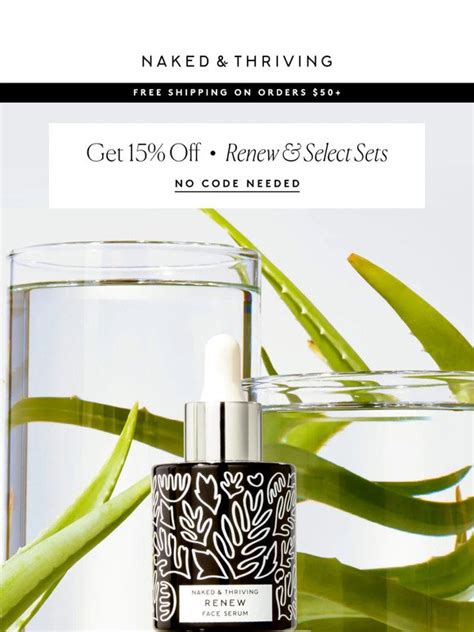 Naked Thriving Meet The New Renew Night Serum Milled