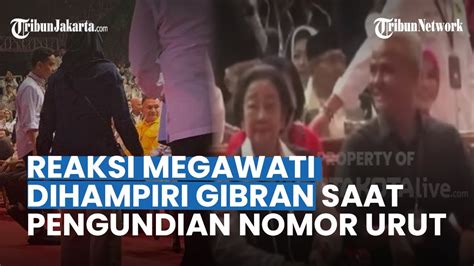 REAKSI Megawati Soekarnoputri Dihampiri Gibran Rakabuming Saat