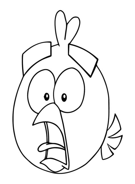 Red Angry Bird Coloring Pages Printable For Free Download