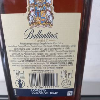 Whisky Ballantines Finest Ml Shopee Brasil