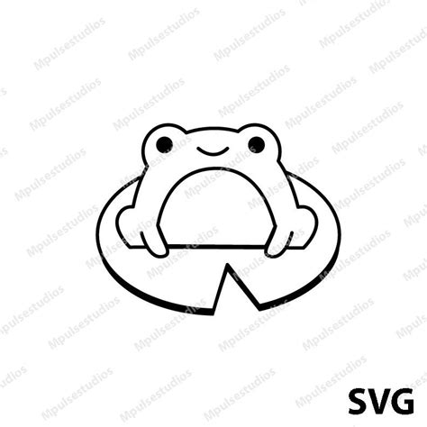 Cute Frog Animal Friend Cricut Silhouette Cameo Digital File SVG - Etsy