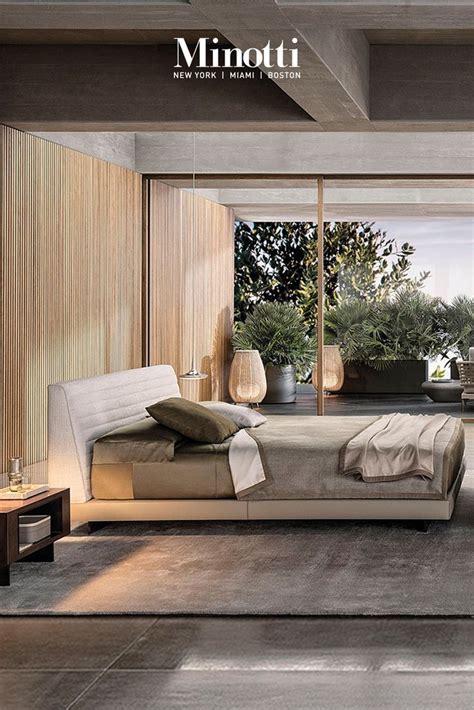 Minotti Modern Italian Roger Bed By Rodolfo Dordoni Italian Bedroom