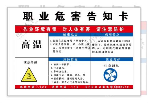 职业危害告知牌高温图片素材 编号32667246 图行天下