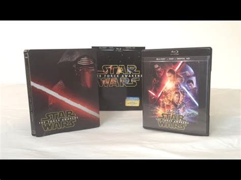 Star Wars The Force Awakens Best Buy Steelbook VS Regular Edition