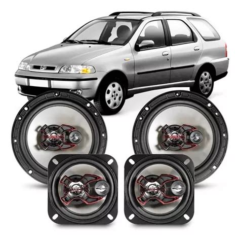 Kit Alto Falante Palio Weekend 1996 À 2000 200w Rms Original