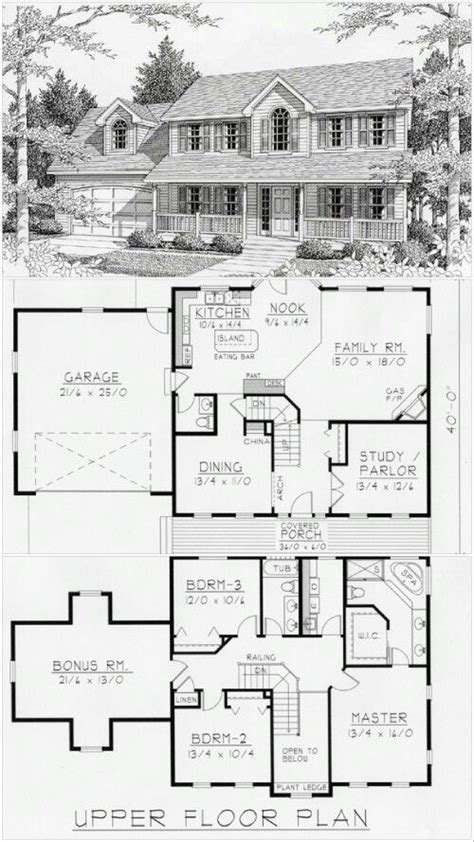 Two Story 5 Bedroom Exclusive Georgian Home With Balcony Loft Floor Plan Artofit